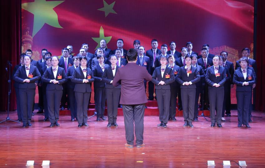 华球线上平台,华球（中国）2019年度工作动员大会---大合唱《团结就是力量》、《我爱你中国》